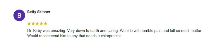 Chiropractic Madison AL Betty Testimonial